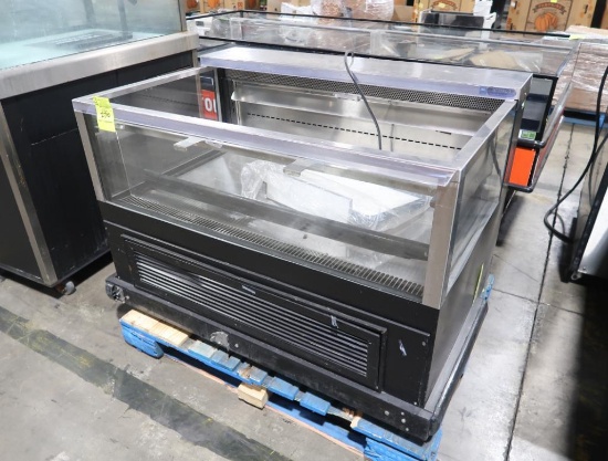 Wasserstrom refrigerated merchandiser w/ 3) glass sides