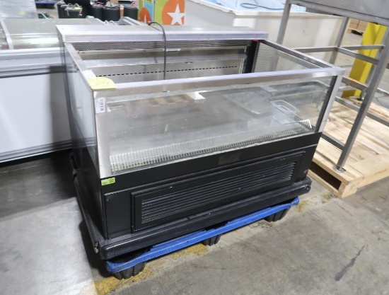 Wasserstrom refrigerated merchandiser w/ 3) glass sides