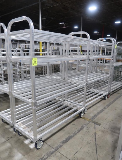 aluminum cooler racks, on casters