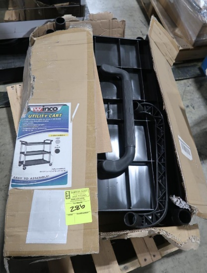 plastic stocking cart, new