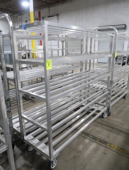aluminum cooler rack, on casters