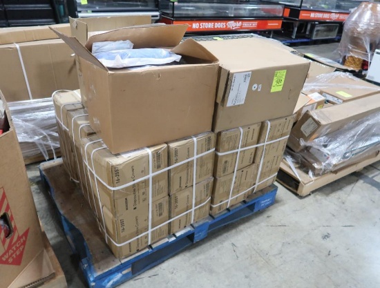 pallet of surgical gowns & disposable shoe covers