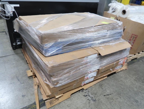 pallet of Metro parts, back wall grid