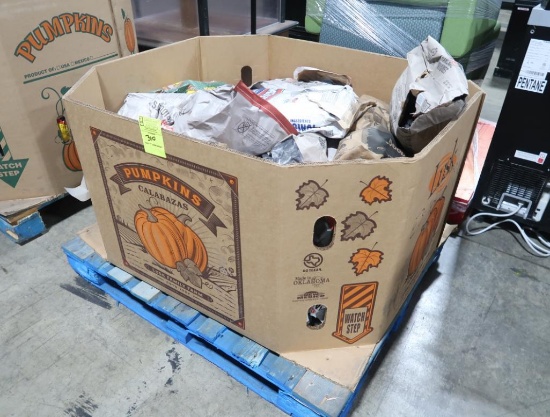 crate of charcoal & charcoal briquets