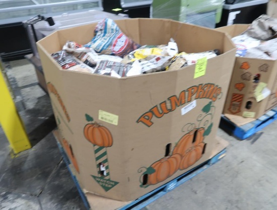 crate of hardwood pellets