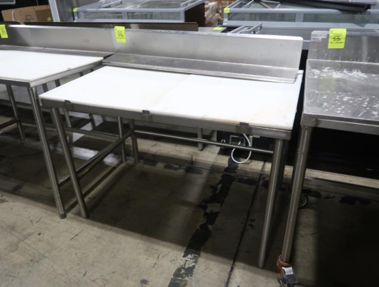 polytop table w/ backsplash