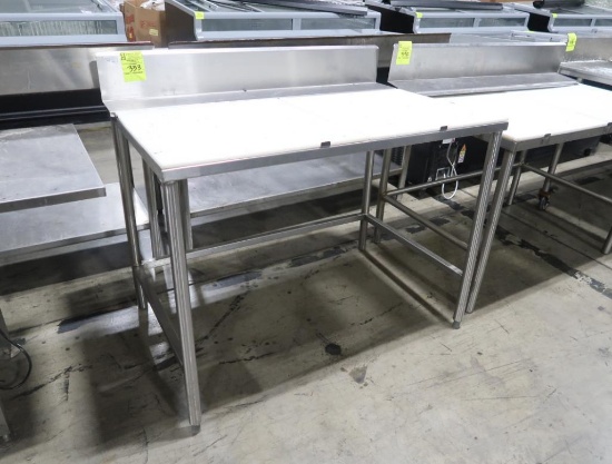 polytop table w/ backsplash