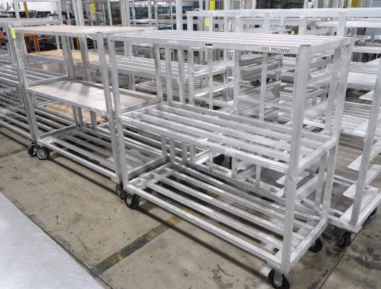 aluminum cooler racks, on casters