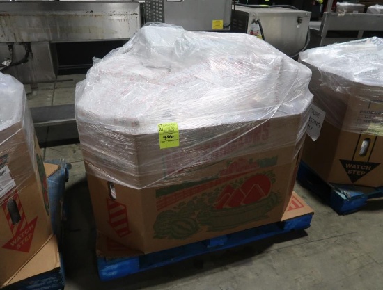 crate of assorted disposable diapers