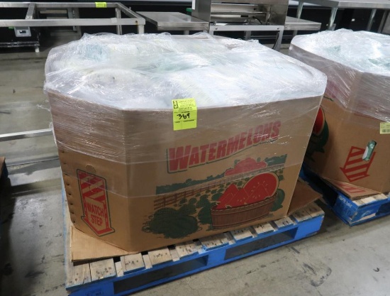 crate of assorted disposable diapers & wipes