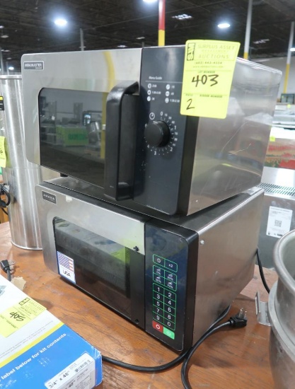 Commercial microwave ovens- Amana & Menumaster