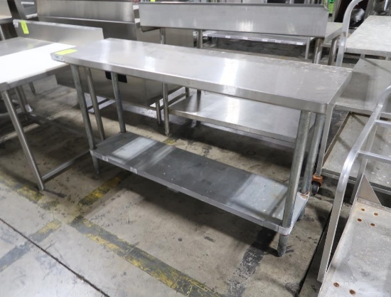 stainless table w/ undershelf
