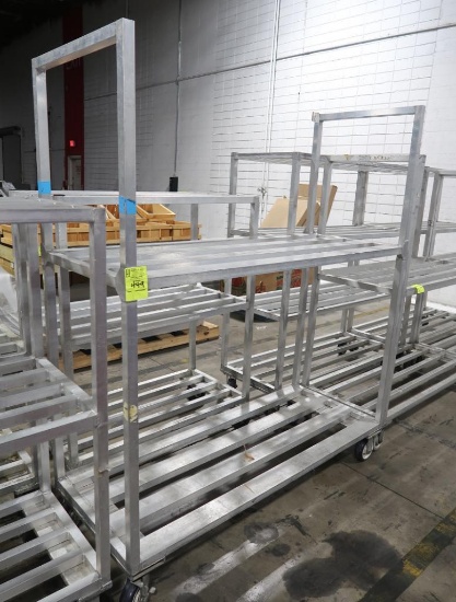 aluminum cooler rack, on casters