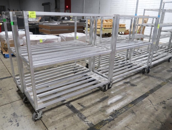 aluminum cooler racks, on casters