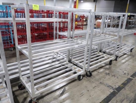 aluminum cooler rack, on casters