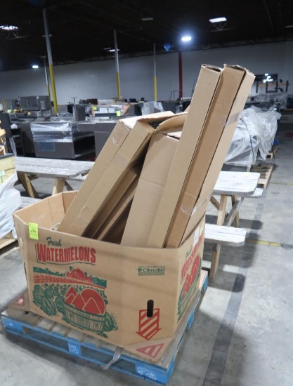 crate of mixed Metro shelves, epoxy coated