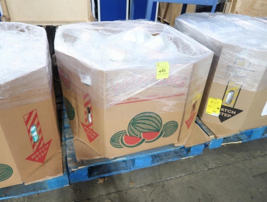 crate of assorted disposable diapers