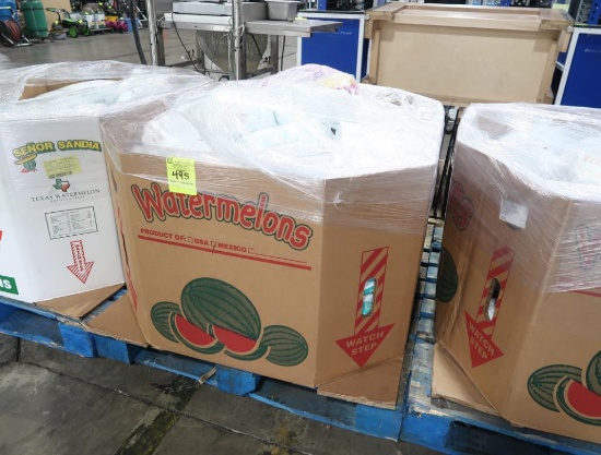 crate of assorted disposable diapers