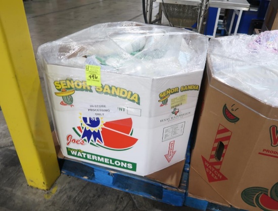 crate of assorted disposable diapers & wipes