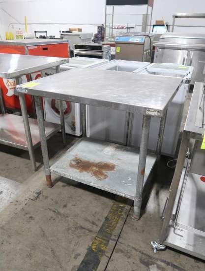 stainless table w/ undershelf
