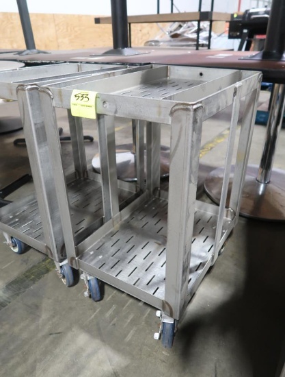 stainless meat saw attachment cart