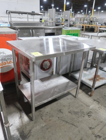 stainless table w/ undershelf