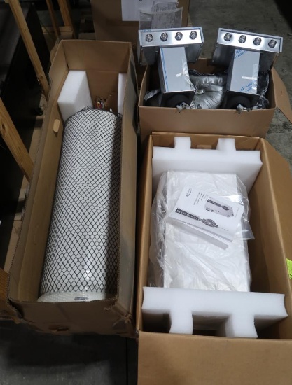 pallet of misc beer equipment- South-Tek Beer Blast, tap towers,