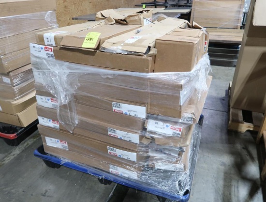 pallet of Metro parts, including many epoxy coated shelves 30" x 36"