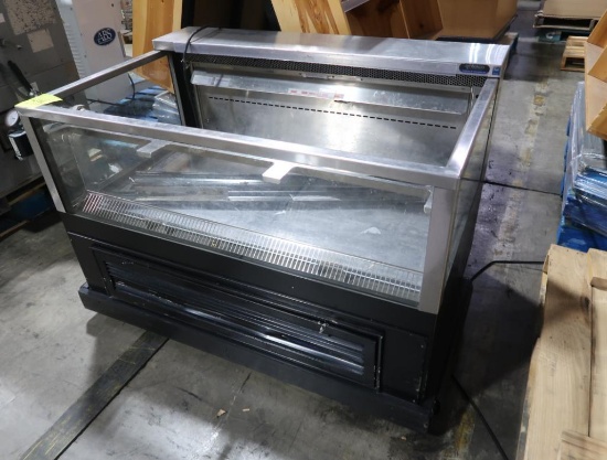 Wasserstrom refrigerated merchandiser w/ 3) glass sides