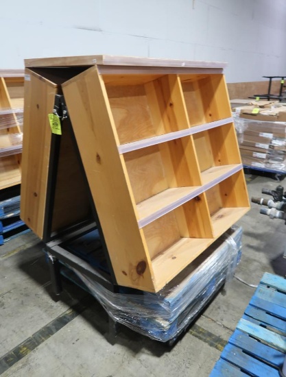 2-sided wooden merchandiser