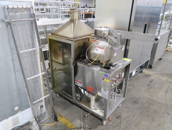 BE&SCO tortilla oven w/ wedge press & cooling conveyor
