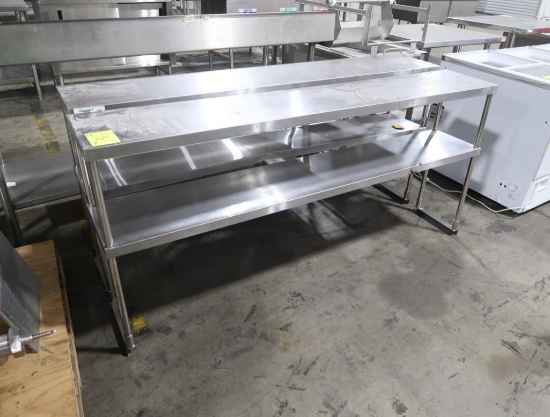 stainless tabletop overshelves