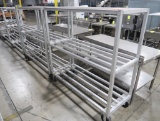 aluminum cooler racks, on casters