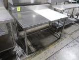 half stainless/half polytop table