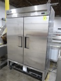 True stainless 2-door refrigerator