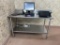 JOHN BOOS 5FT STAINLESS STEEL TABLE W/ BACKSPLASH