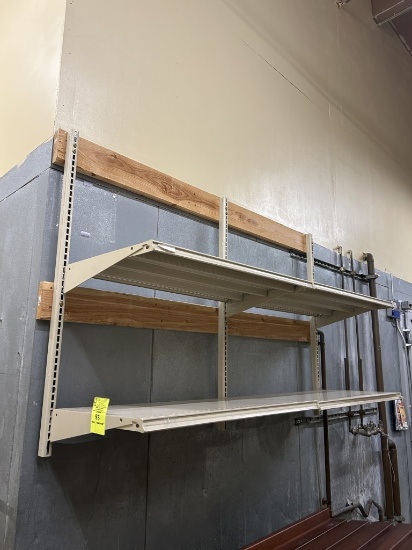 (2) 3FT SECTIONS OF WALL SHELVING