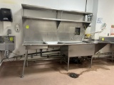 STAINLESS STEEL PRODUCE PREP SINK W/ OVERSHELF