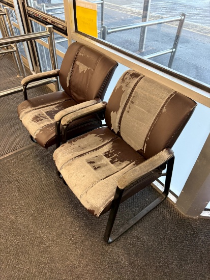 WORN OFFICE CHAIRS