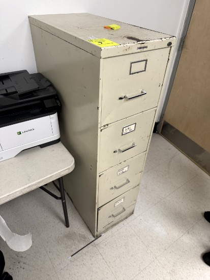 FOUR DRAWER METAL FILE CABINET