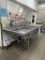 STAINLESS STEEL THREE COMPARTMENT SINK W/ ATTACHED WELL