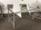 60IN X 25IN POLYTOP TABLE W/ BACKSPLASH