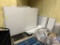 GROUP OF LOOSE MADIX SHELVING IN BACK ROOM
