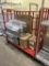 5FT RED METAL STOCKING CART