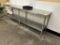 96IN X 24IN STAINLESS STEEL TABLE