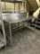 60IN X 25IN STAINLESS STEEL TABLE W/ BACKSPLASH