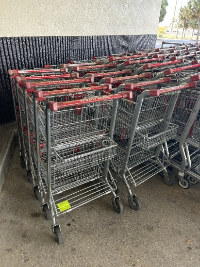 SMALL TWO-TIER SHOPPING CARTS