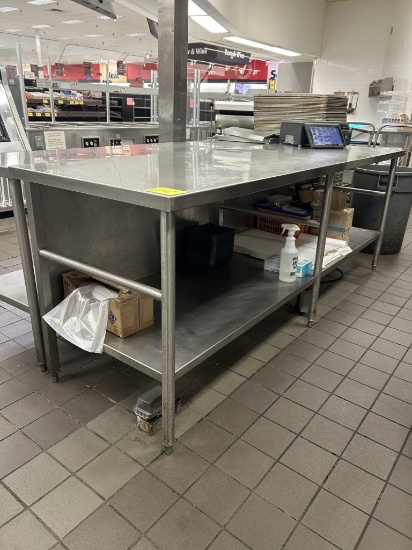 96IN X 30IN STAINLESS STEEL TABLE