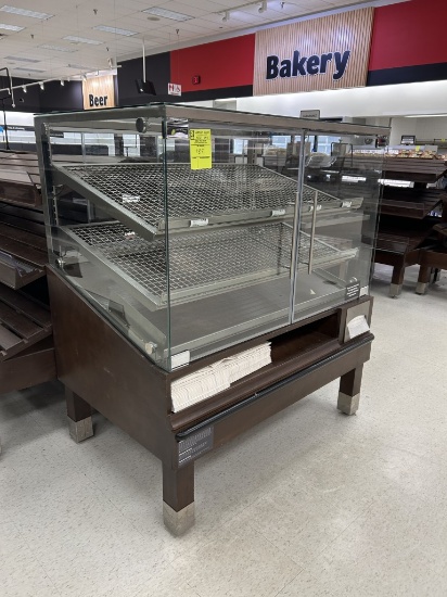 TWO DOOR DRY PASTRY DISPLAY CASE