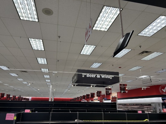 TRACK LIGHTING OVER BEER SECTION